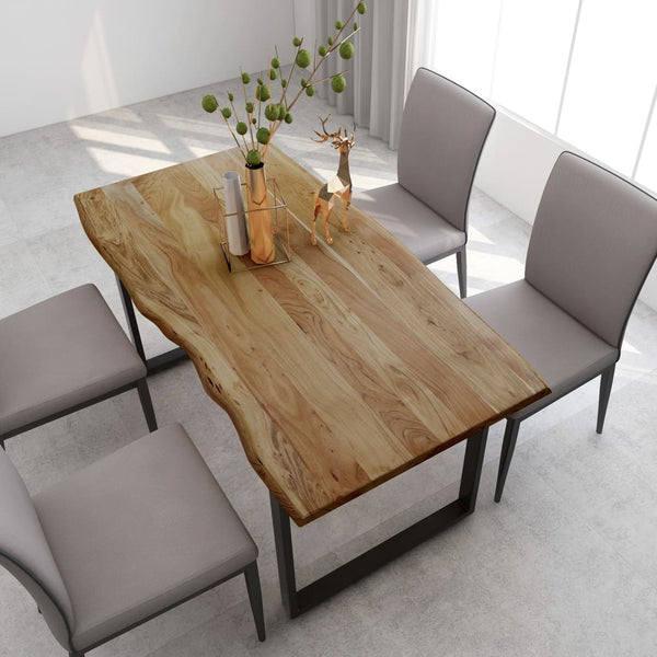 Solid Acacia Wood Dining Table