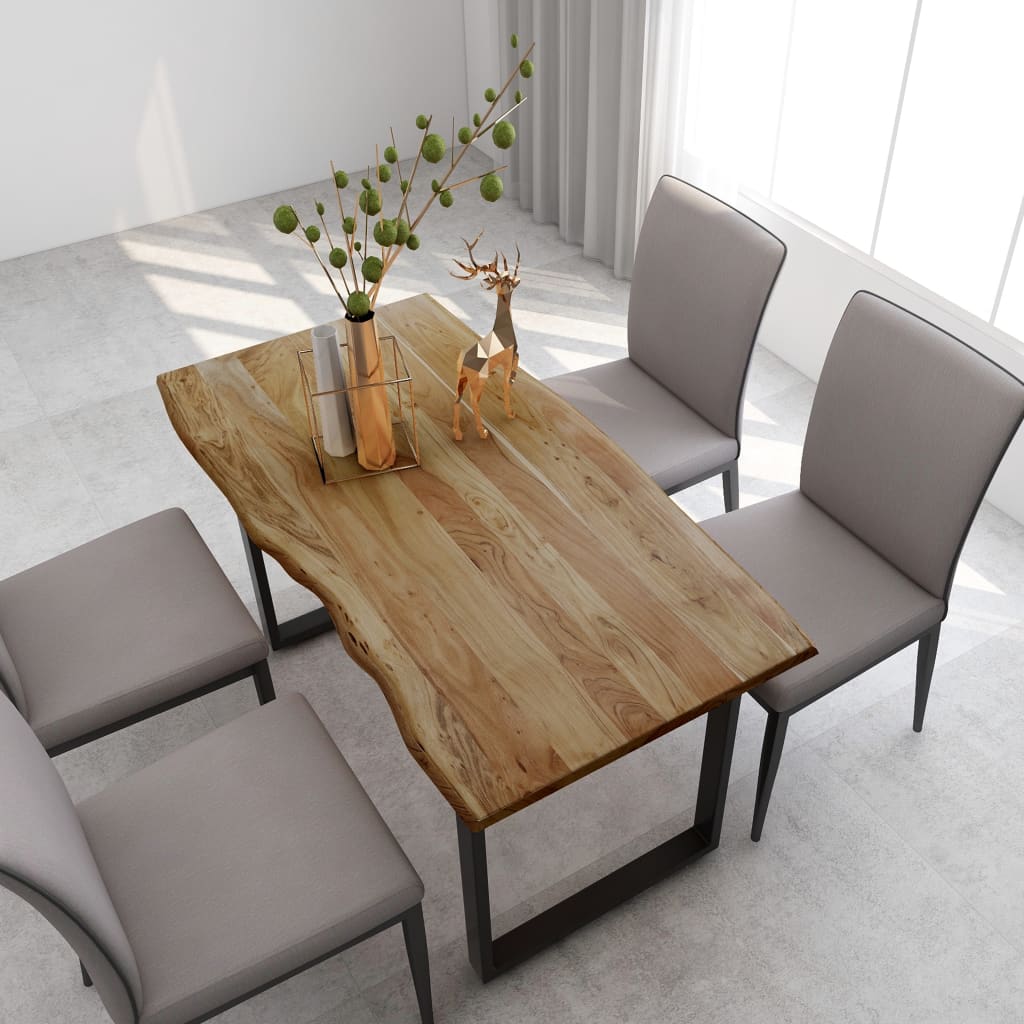 Solid Acacia Wood Dining Table