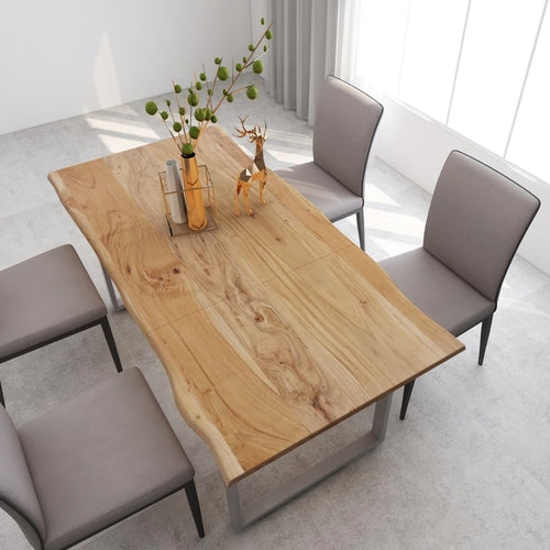 Solid Acacia Wood Dining Table