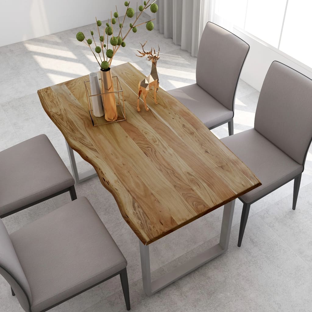 Solid Acacia Wood Dining Table