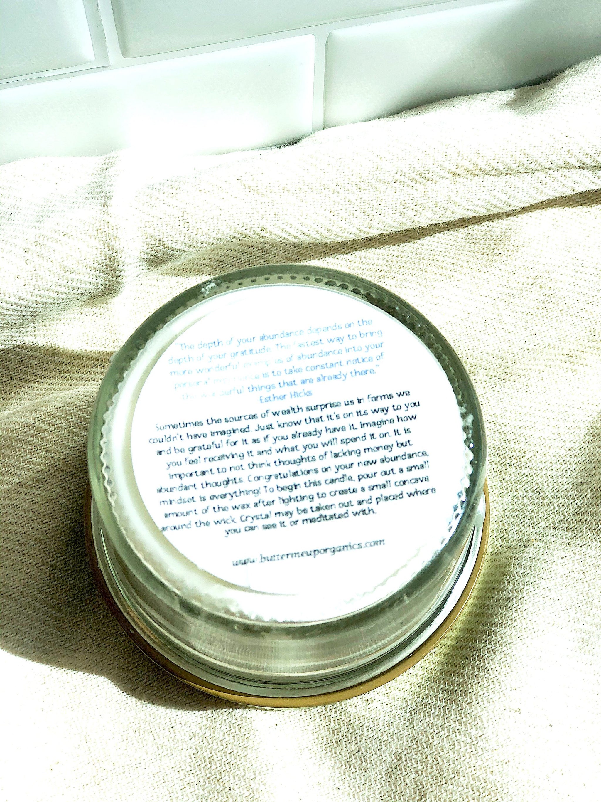 Hand Poured Abundance Ritual Intention Candle