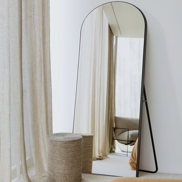 Black Arched Mirror