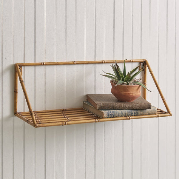 Metal Bamboo Wall Shelf