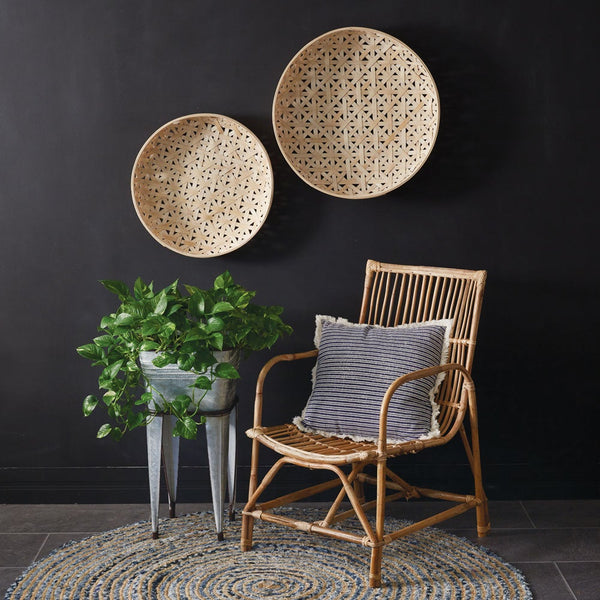 Set of Two Boho Tobacco Baskets