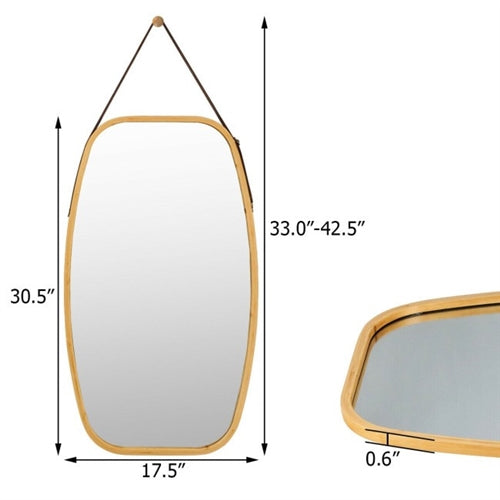 Bamboo Wall Mounted Mirror