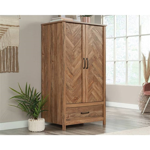 Herringbone Double-Door Armoire