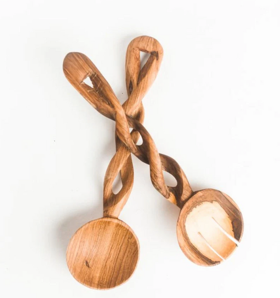 Spiral Salad Servers