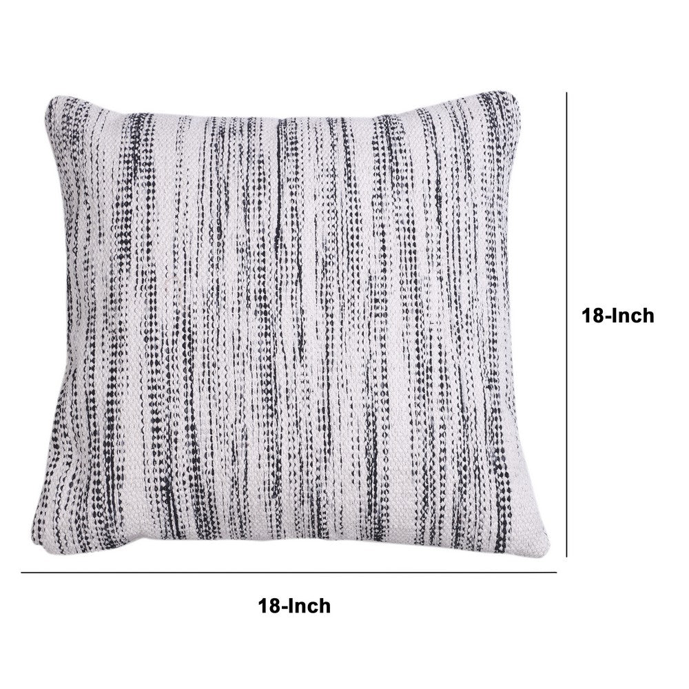 18 x 18 Handcrafted Cotton Accent Throw Pillows - Set of 2