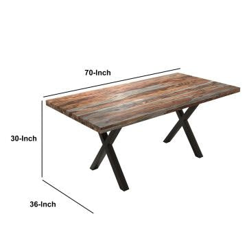 70 Inch Handcrafted Solid Rosewood Dining Table - Rivour Home