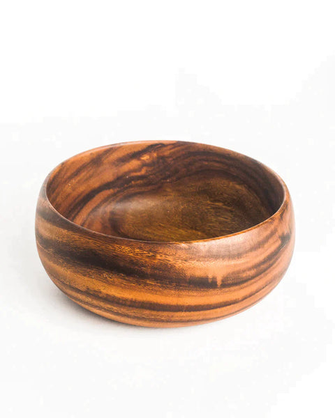 Acacia Wood 10" Calabash Serving Bowl