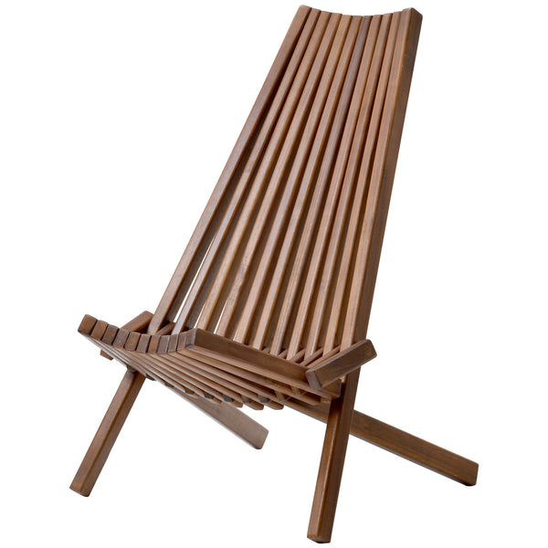 Folding Wood Adirondack Type Chair  - Low Profile